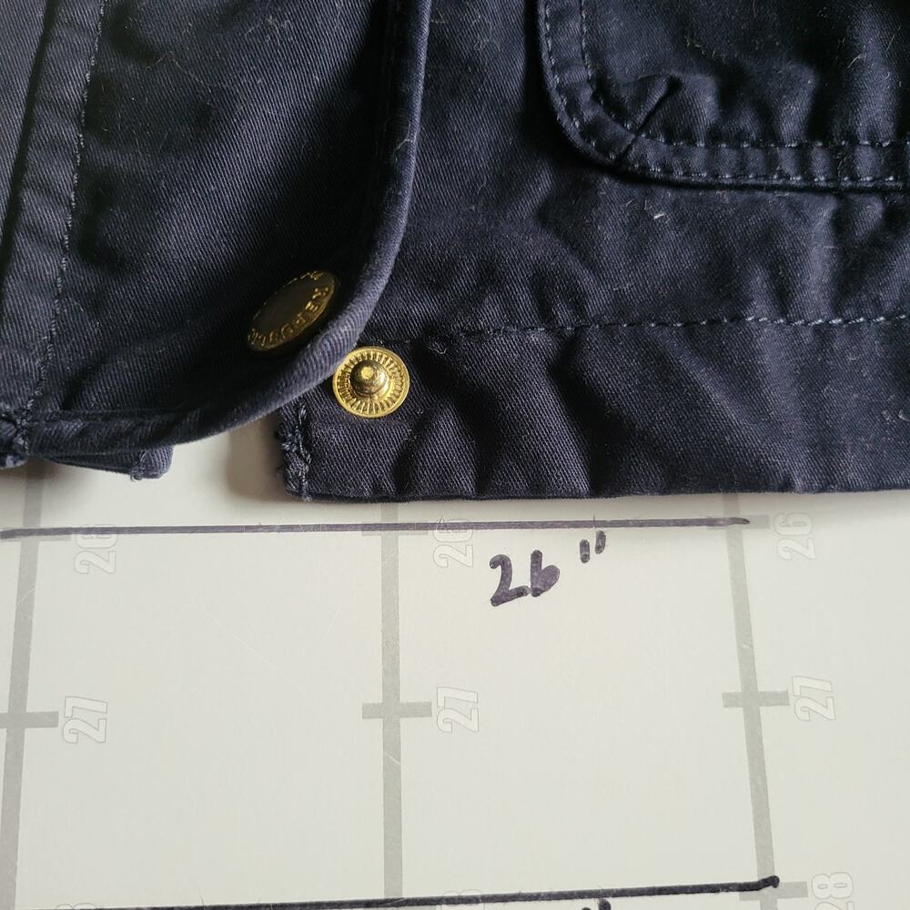 Banana Republic Military Coat Size S Blue Lined Belted Jacket Urban Preppy Fall - Picture 10 of 13